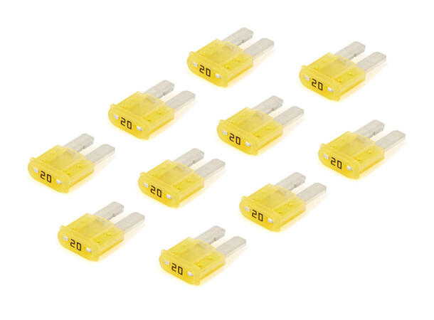 InCarTec Sikringer (10 x) Micro 2 - 20A 