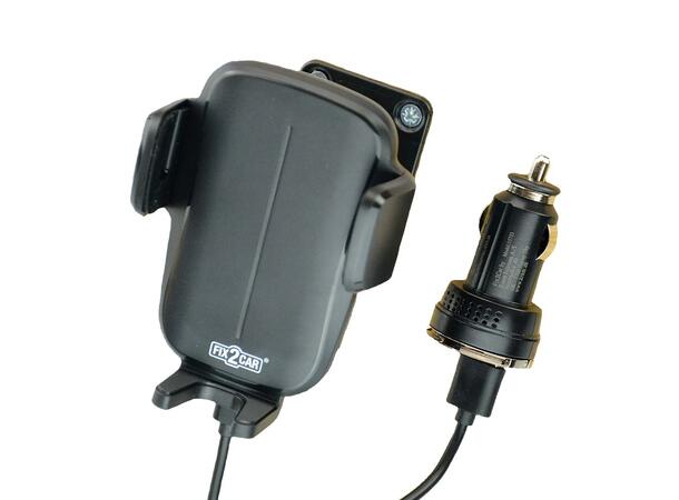 KRAM Fix2Car trådløs lader Universal (15w), 61-86mm bredde 