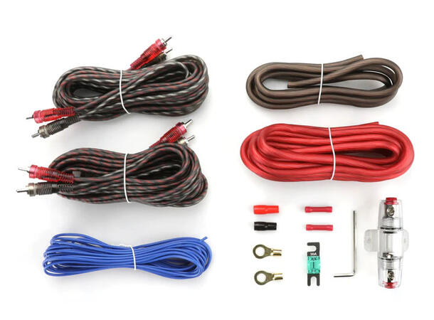 RetroSound AK3 8 gauge 3-kanals forsterker kabelkit 
