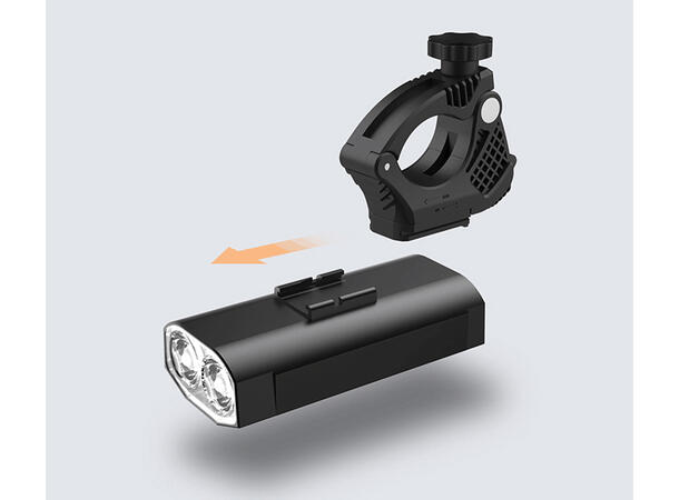 Speras UB1200 lykt for sykkel, inkl UB4 1200lm / 5200mah 