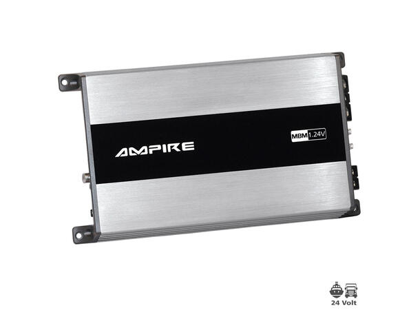 Ampire 1-kanals forsterker - 24V 1 x 500Watt @ 2 Ohm