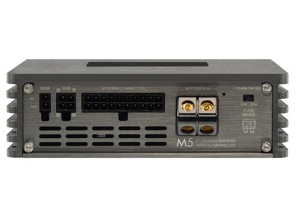 Musway 5-kanals DSP-forsterker 360W RMS i 4ohm, leveres uten ISO 