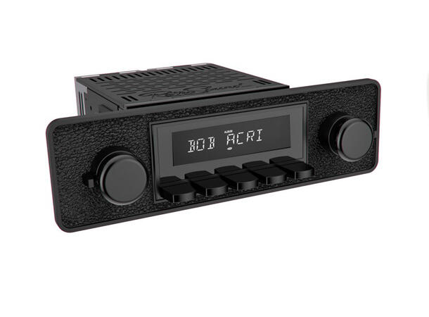 RetroSound Black radio DAB/AUX/BT/USB Til 60-70-talls biler 