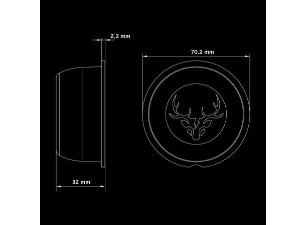 Strands Posisjonslys Freedom Viking LED, hvit 12-24V