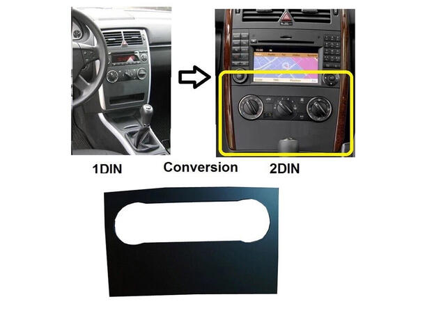 ConnectED Omplasseringskit 2-DIN MB A/B-klasse (2005 - 2012) m/Audio 5