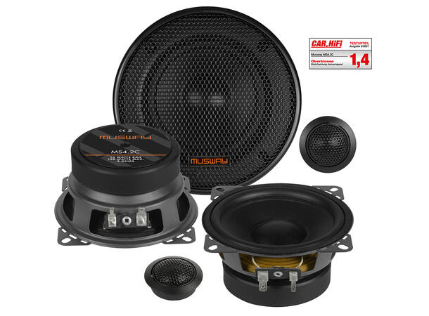 Musway 4" komponentsett 4"  komponentsett MS 70/140W 