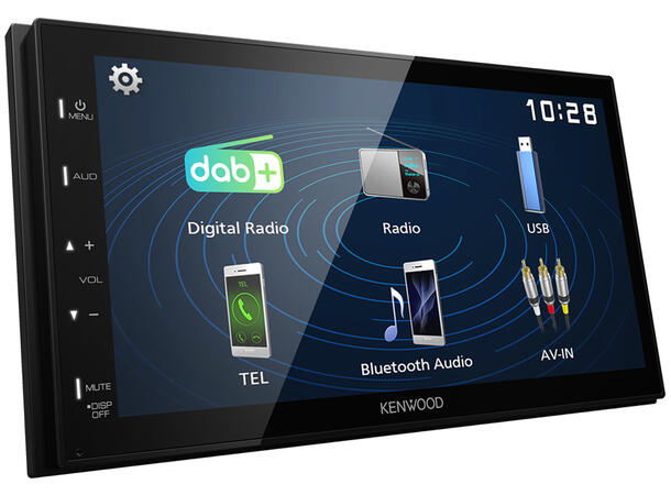 Kenwood DMX129DAB 2-DIN MEDIASPILLER -  DAB BT USB/IPHONE