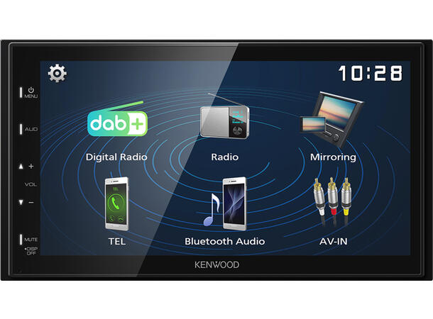 Kenwood DMX129DAB 2-DIN MEDIASPILLER -  DAB BT USB/IPHONE