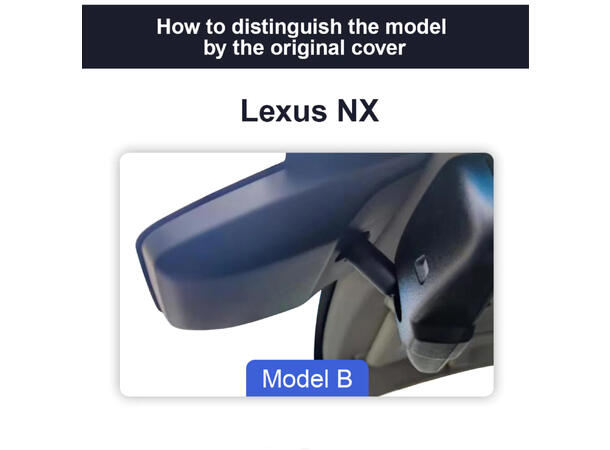 FITCAMX Integrert 4K Dashcam (foran) Lexus NX (2014 - 2021) "Model B" 