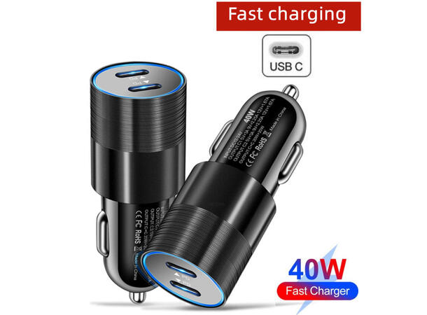 ConnectED Phone billader 40W, 2 x Type-C 