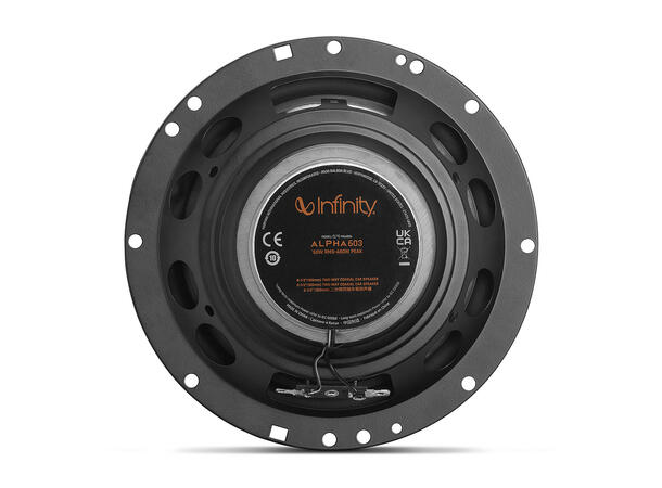 Infinity Fulltone ALPHA  6½" 4ohm ALPHA 6½", 2-veis, 45W RMS/360W max 