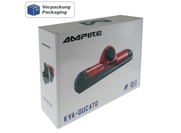 Ampire Ryggekamera (Bremselys) (AHD) Ducato/Boxer/Jumper (2006 -->) 