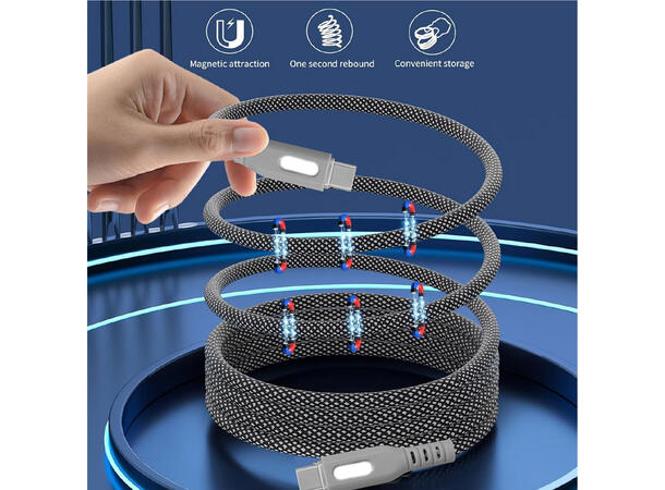 ConnectED Phone Kabel 1 meter Lightning USB Type-C til Lightning,magnetisk kabel 