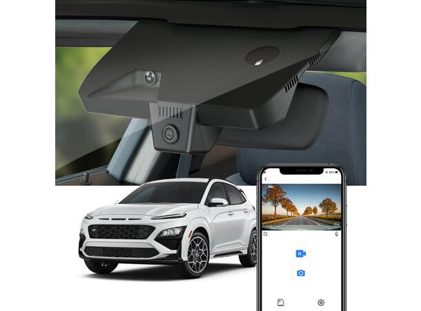 FITCAMX Integrert 4K Dashcam (foran) Hyundai Kona 2022-2023 