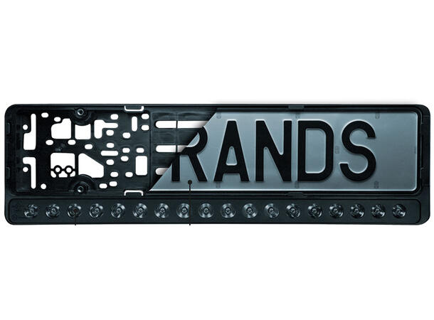 Strands integrert LED-lys i skiltholder! Oppgradert! Nuuk E-line 8100 lumen