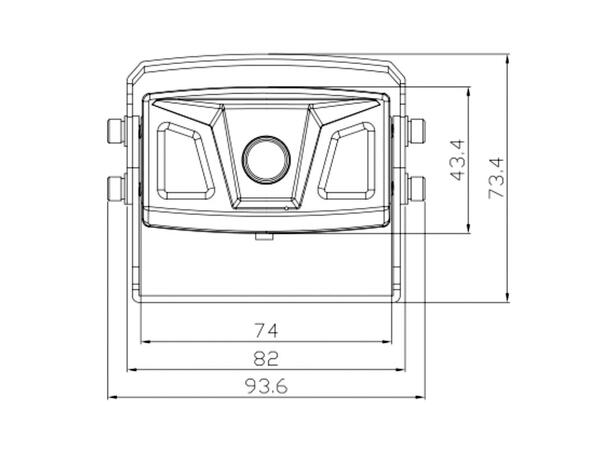 Ampire Heavy-Duty kamera (AHD) IP69K, 10m kabel, AHD 