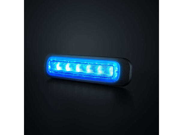 Strands Dark Knight blå varsellys 6 LED 6 LED, blå 
