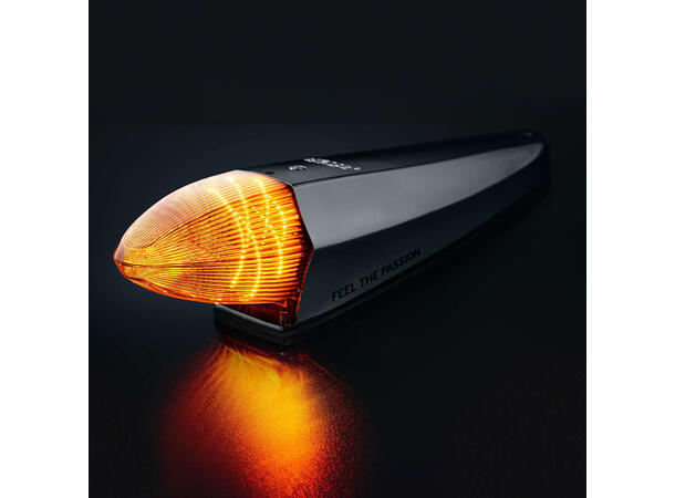 Strands IZE LED torpedo black Bullet Varsellys og hvitt/orange markeringslys 