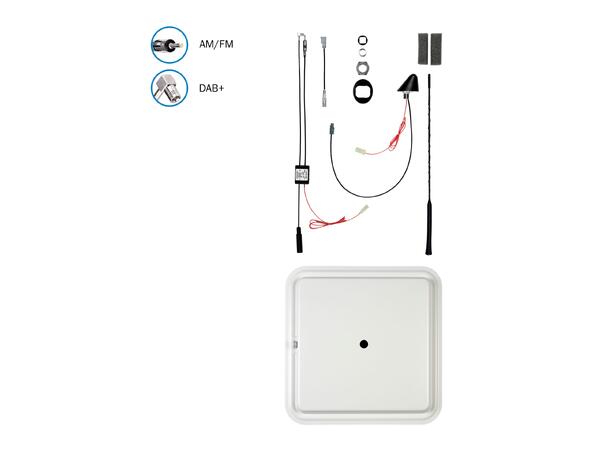 ATTB FM/DAB - Fakra Antenne med monteringsplate 