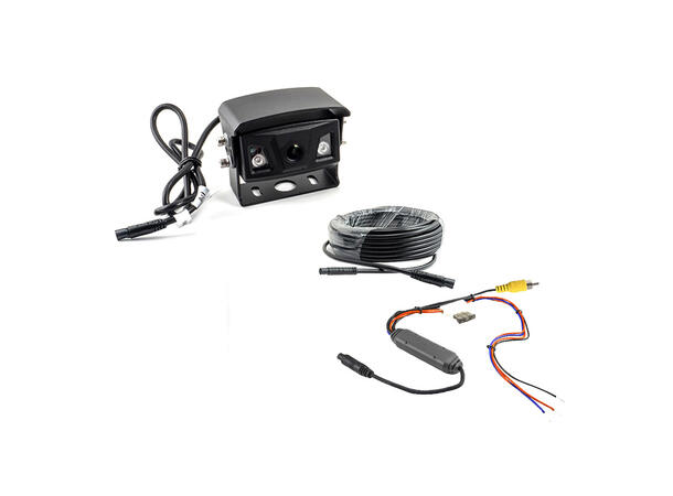 Ampire Heavy-Duty kamera (CVBS) IP69K, 10m kabel, CVBS 