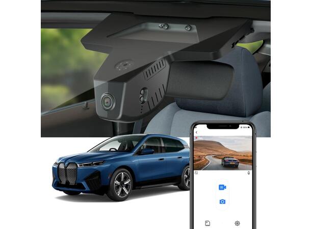 FITCAMX Integrert 4K Dashcam (foran+bak) BMW iX (2022 -->) 