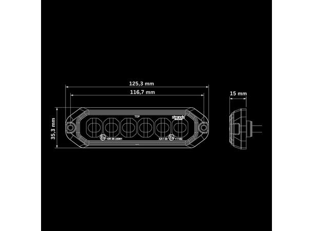 Strands Dark Knight Duo varsellys 6 LED Kun 13 watt!