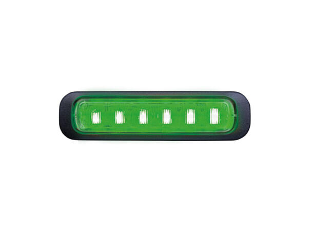 Strands Dark Knight grønn varsellys 6LED 6 LED, grønn 