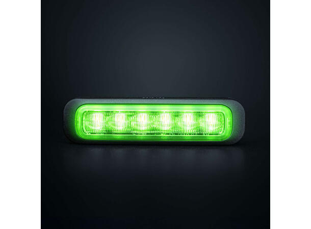 Strands Dark Knight grønn varsellys 6LED 6 LED, grønn 