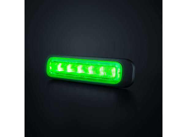 Strands Dark Knight grønn varsellys 6LED 6 LED, grønn 