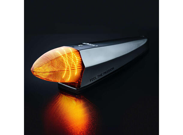 Strands IZE LED torpedo silver arrow Varsellys og hvitt/orange markeringslys 