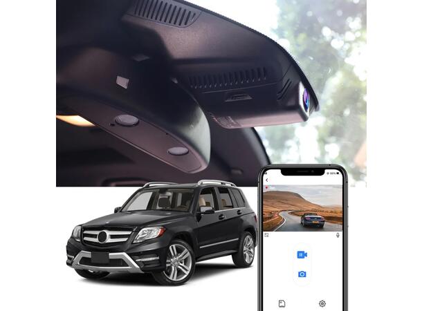 FITCAMX Integrert 4K Dashcam (foran+bak) MB GLK (X204) (2010 - 2015) 