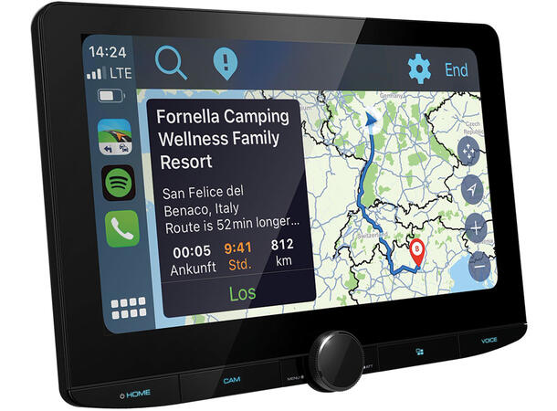 Kenwood DMX9724XDS 2-DIN MEDIASPILLER -  DAB BT USB/IPHONE 