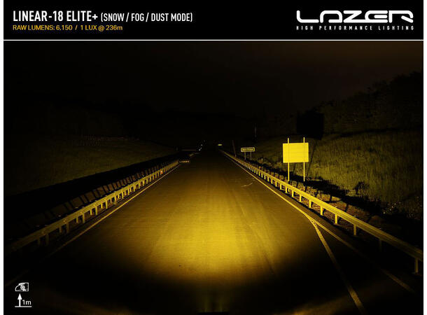 LAZER LINEAR 18 ELITE PLUS Enkel radet  Ledbar på 21", 14.284 Lumen 