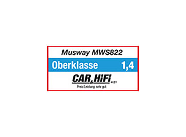 Musway 8" subwoofer flat design 500w max / 250w RMS 