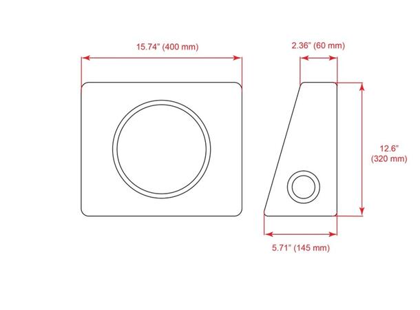 RetroSound fulltone 8" i kasse 175W max, 2-veis 